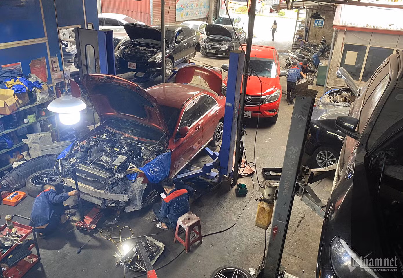 Gara của kỹ sư Lê Hồng Đại hoạt động hết công suất trong những ngày cuối năm. (Ảnh: Hoàng Hiệp)