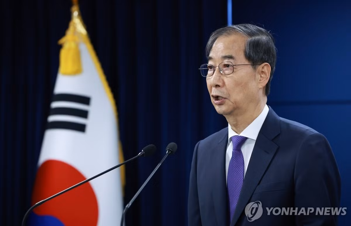Ông Han Duck-soo. (Ảnh: Yonhap)