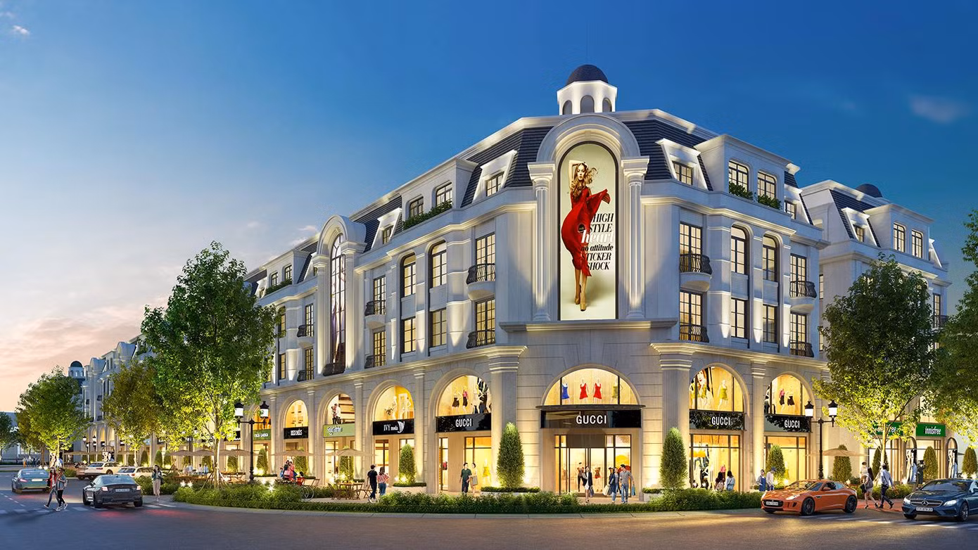 Mặt tiền shophouse lên đến 9m mở ra không gian kinh doanh rộng thoáng, thu hút tài lộc Mặt tiền shophouse lên đến 9m mở ra không gian kinh doanh rộng thoáng, thu hút tài lộc
