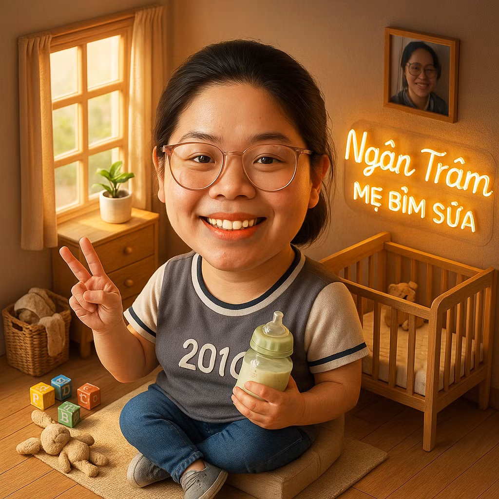 Em đâu có đi làm, hổng có thẻ nhân viên ạ! Nay chắc mọi người nhận lương rồi, còn em thì không lương, không lễ...", chia sẻ hài hước của nickname Ngân Trâm khi đu trend tạo ảnh thẻ nhân viên 3D.