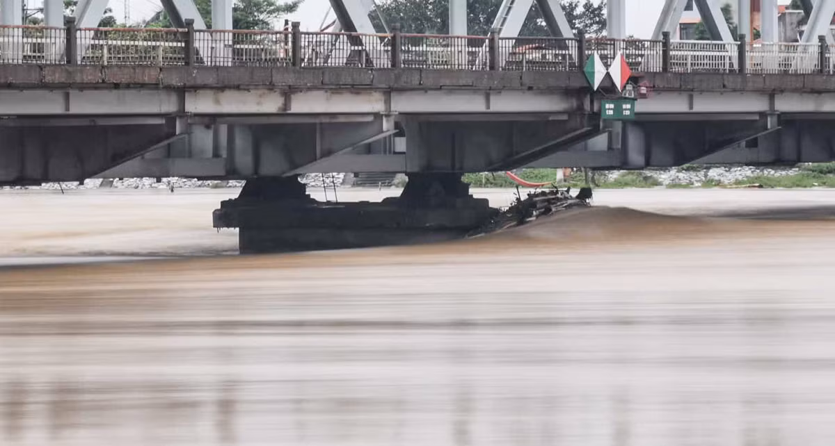 Chiều 11/9, mực nước trên sông Đuống tại Thượng Cát là 10,56m (dưới mức Báo động 3 là 0,44m).