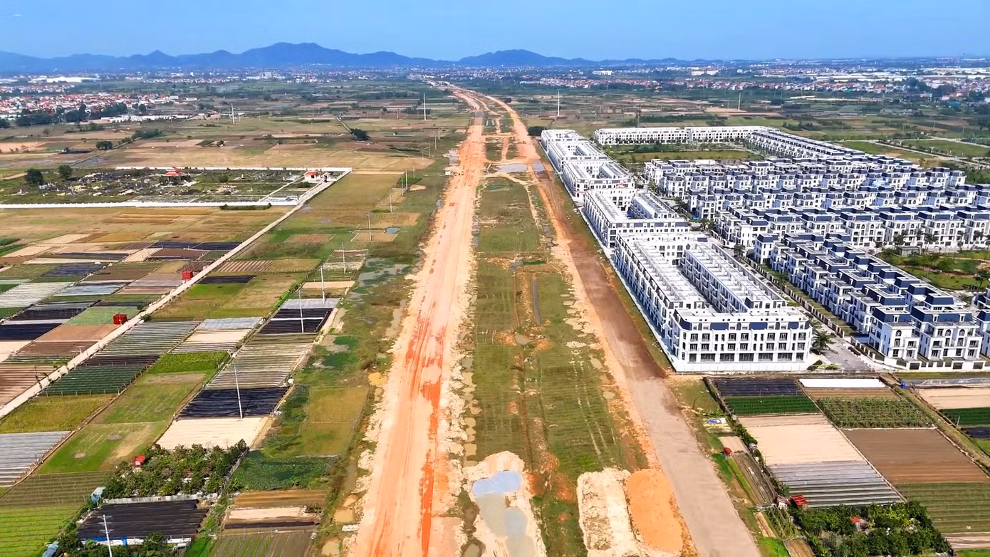 Khu đô thị HUD của huyện Mê Linh nằm ngay cạnh dự án đường Vành Đai 4 vùng thủ đô
