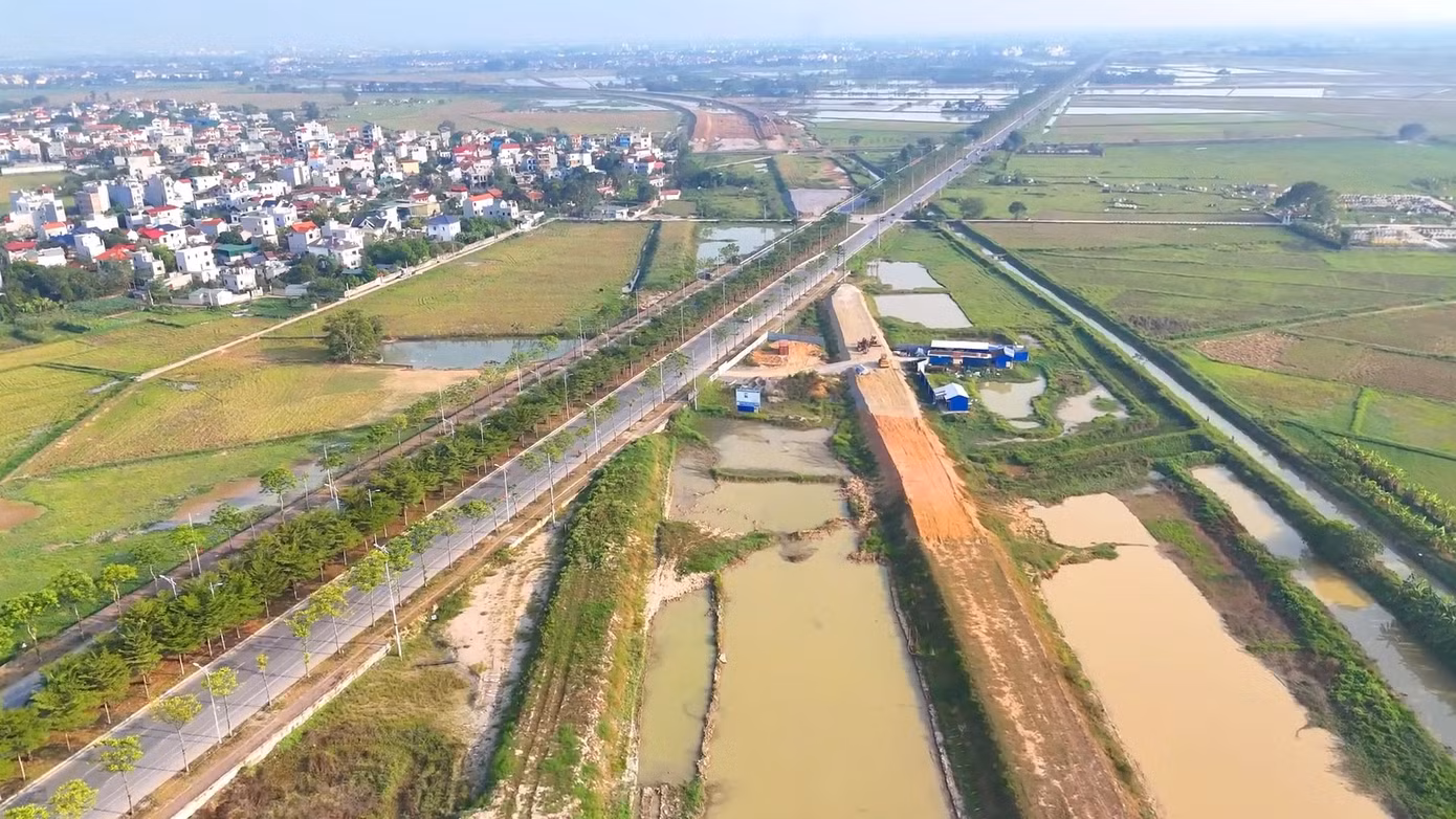 Theo ghi nhận, hiện dự án đang triển khai nhiều đoạn qua địa bàn huyện Thanh Oai.