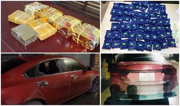 Tang vật thu giữ khi bắt Phan Trọng Sơn và Nguyễn Tất Thạch