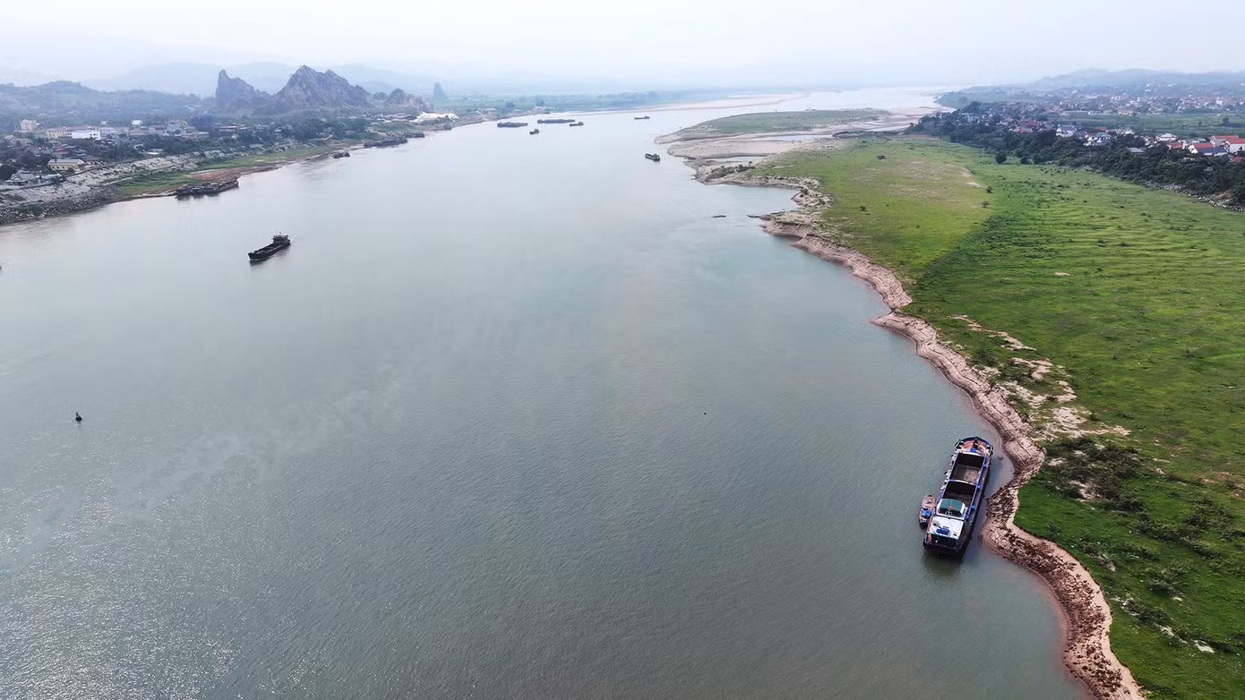 Khu vực mỏ cát của doanh nghiệp.