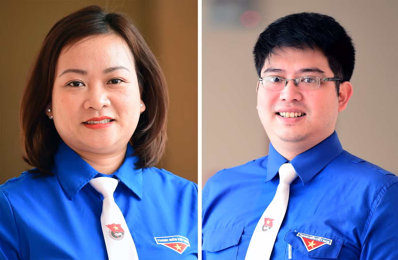 Chị Trần Thị Ngọc Quỳnh - Bí thư Đoàn các cơ quan Đảng Trung ương; anh Nguyễn Xuân Khôi - Phó Bí thư Đoàn các cơ quan Đảng Trung ương. Ảnh: Xuân Tùng