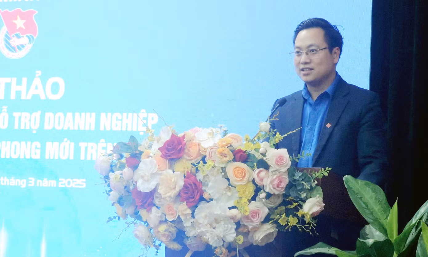 Anh Trần Quang Hưng phát biểu tại chương trình. Ảnh: BTC