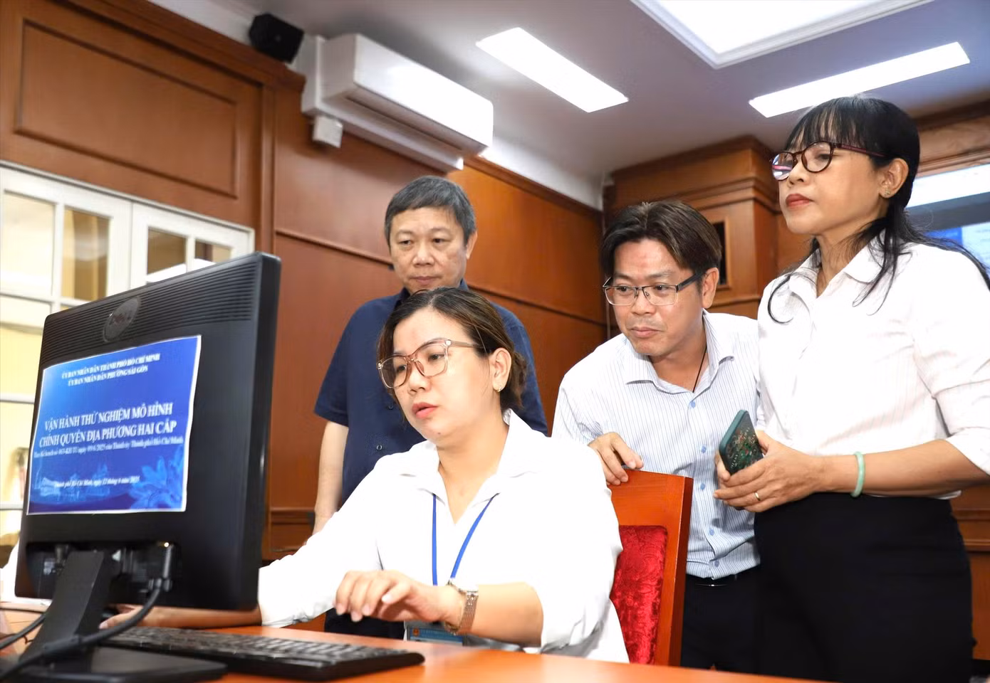 Vận hành thử nghiệm tại phường Sài Gòn, TPHCM. Ảnh: NGÔ TÙNG
