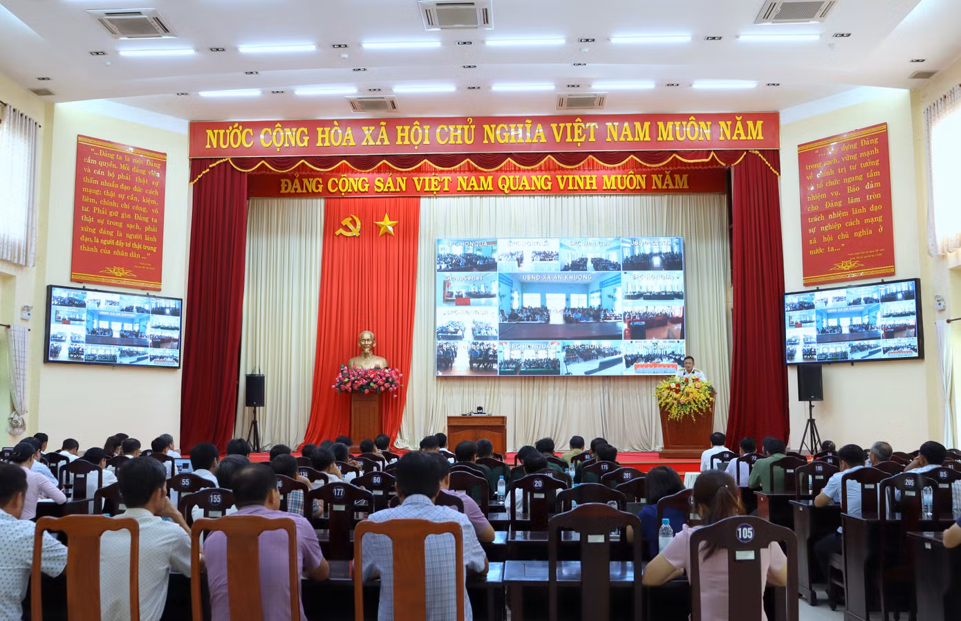 Chương trình tuyên truyền tại điểm cầu huyện Hớn Quản, tỉnh Bình Phước.