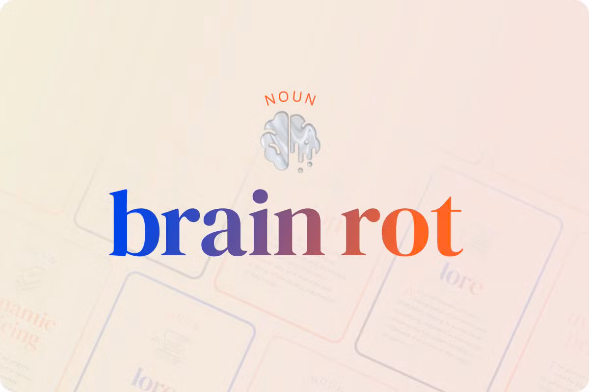 "Brain rot" được Từ điển Oxford bình chọn là Từ của năm 2024 với hơn 37.000 lượt bình chọn. (Ảnh: Oxford University Press)