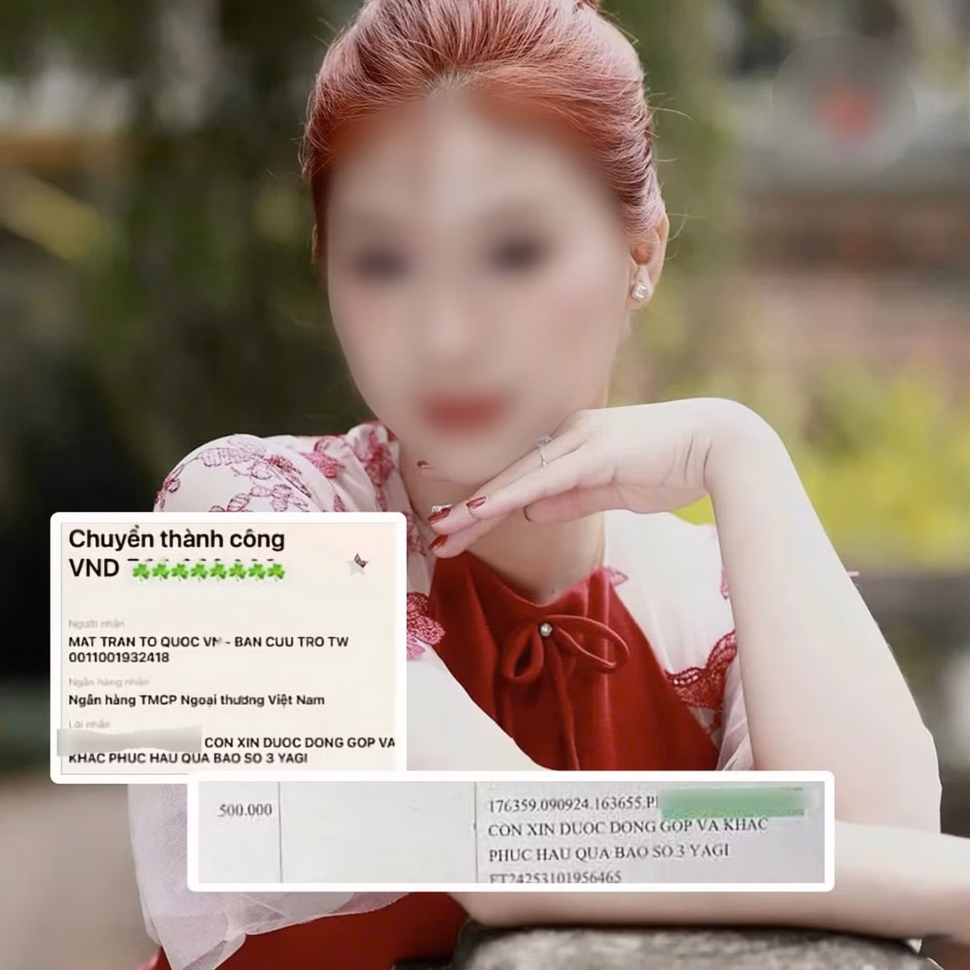 Một nữ VĐV bị dân mạng "tố" phông bạt tiền quyên góp.