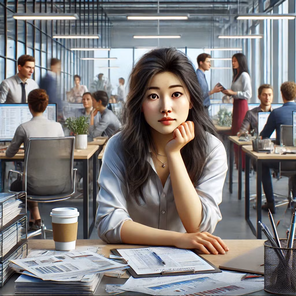 Khoảng cách thế hệ, cảm giác không được đánh giá cao là một số nguyên nhân khiến Gen Z cảm thấy áp lực khi mới đi làm. (Ảnh minh họa bởi AI)