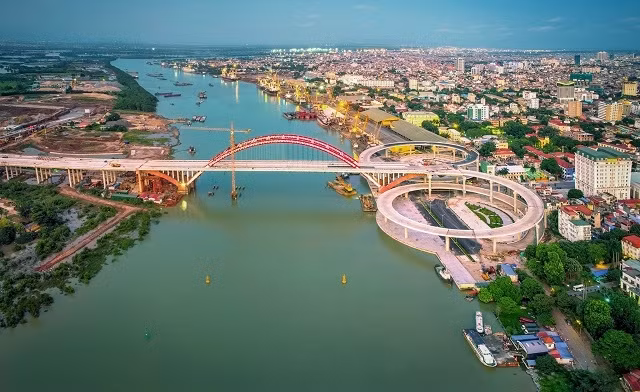TP Hải Phòng là địa phương dẫn đầu cả nước trong giải ngân vốn đầu tư công 8 tháng năm 2023. Trong ảnh, một góc TP Hải Phòng. (Ảnh: ST).