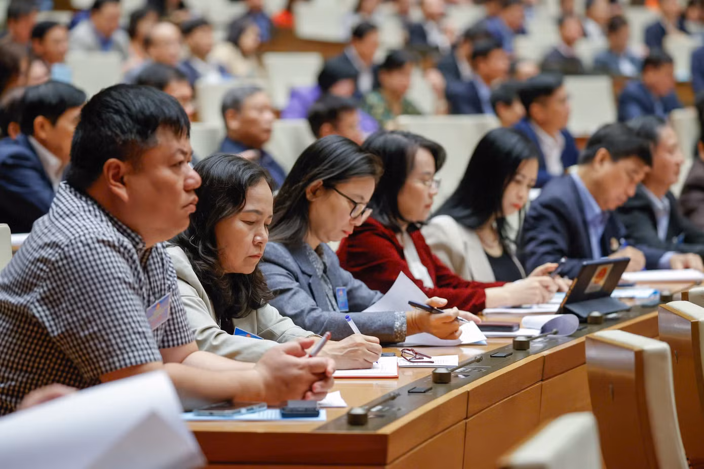 Các đại biểu dự hội nghị. Ảnh: Như Ý.