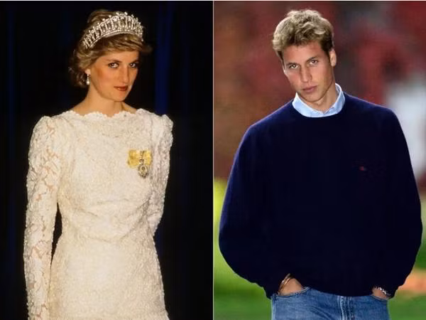 William được cho là có kiểu nhìn hất lên rất giống mẹ. Ảnh: Getty Images.