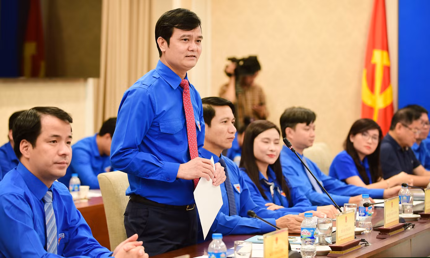 Anh Bùi Quang Huy phát biểu tại chương trình. Ảnh: Xuân Tùng