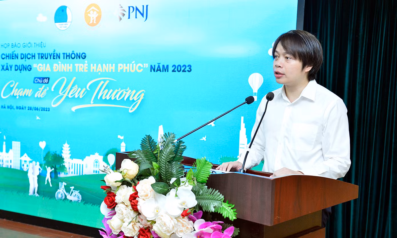 Anh Nguyễn Hữu Tú phát biểu tại chương trình. Ảnh: Lâm Đăng Hải