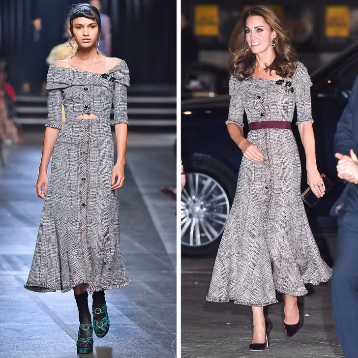 Tại Bảo tàng Victoria &amp; Albert, Kate Middleton đã chọn bộ váy của thương hiệu Erdem.