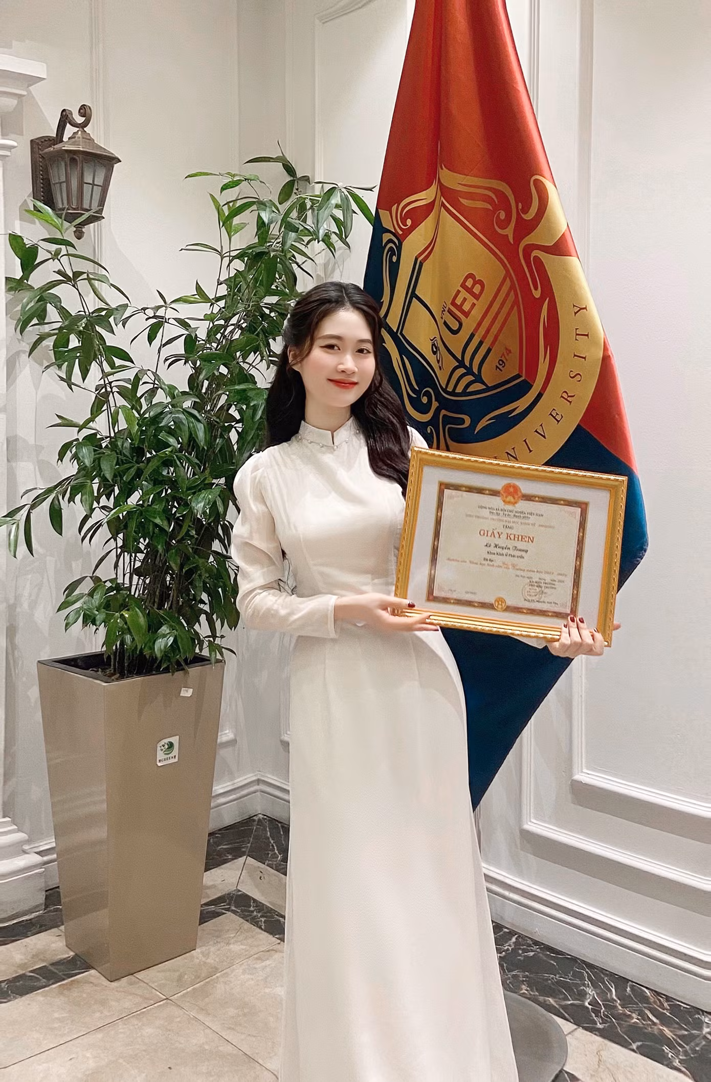 Một trong những mục tiêu lớn của Lê Huyền Trang là trở thành giảng viên đại học.