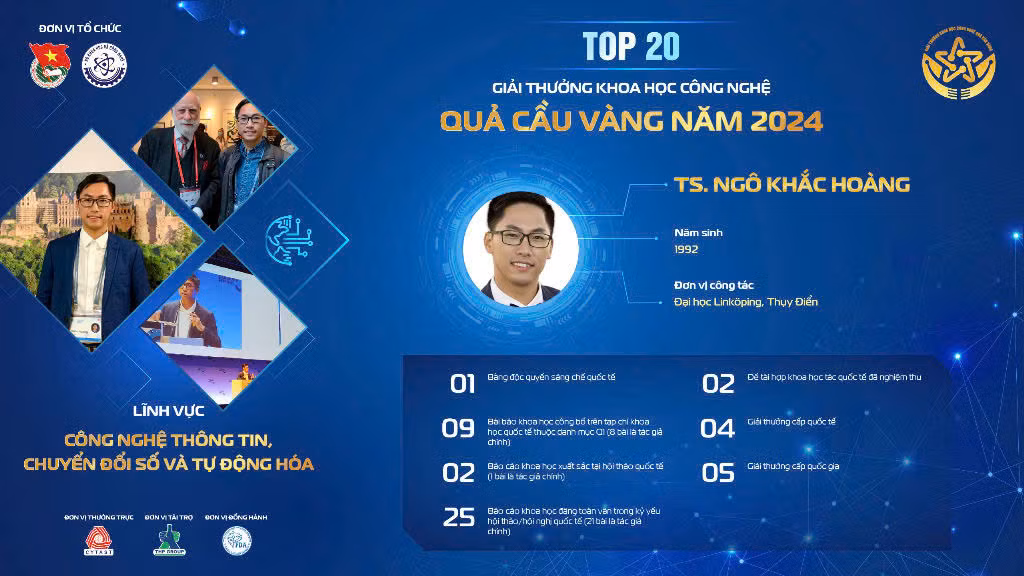 Công trình của TS. Ngô Khắc Hoàng tập trung vào đa truy cập không phân biệt nguồn, mở ra hướng đi mới trong truyền thông.
