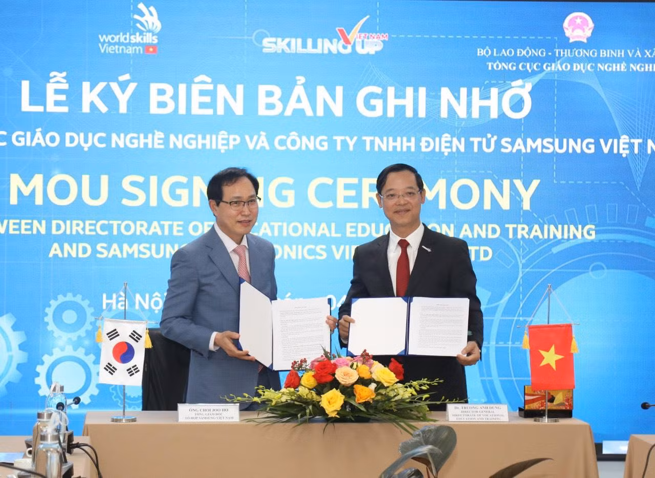 Ký kết Biên bản ghi nhớ về chương trình hỗ trợ cho thí sinh và chuyên gia Việt Nam tham dự Kỳ thi Tay nghề Thế giới lần thứ 46.