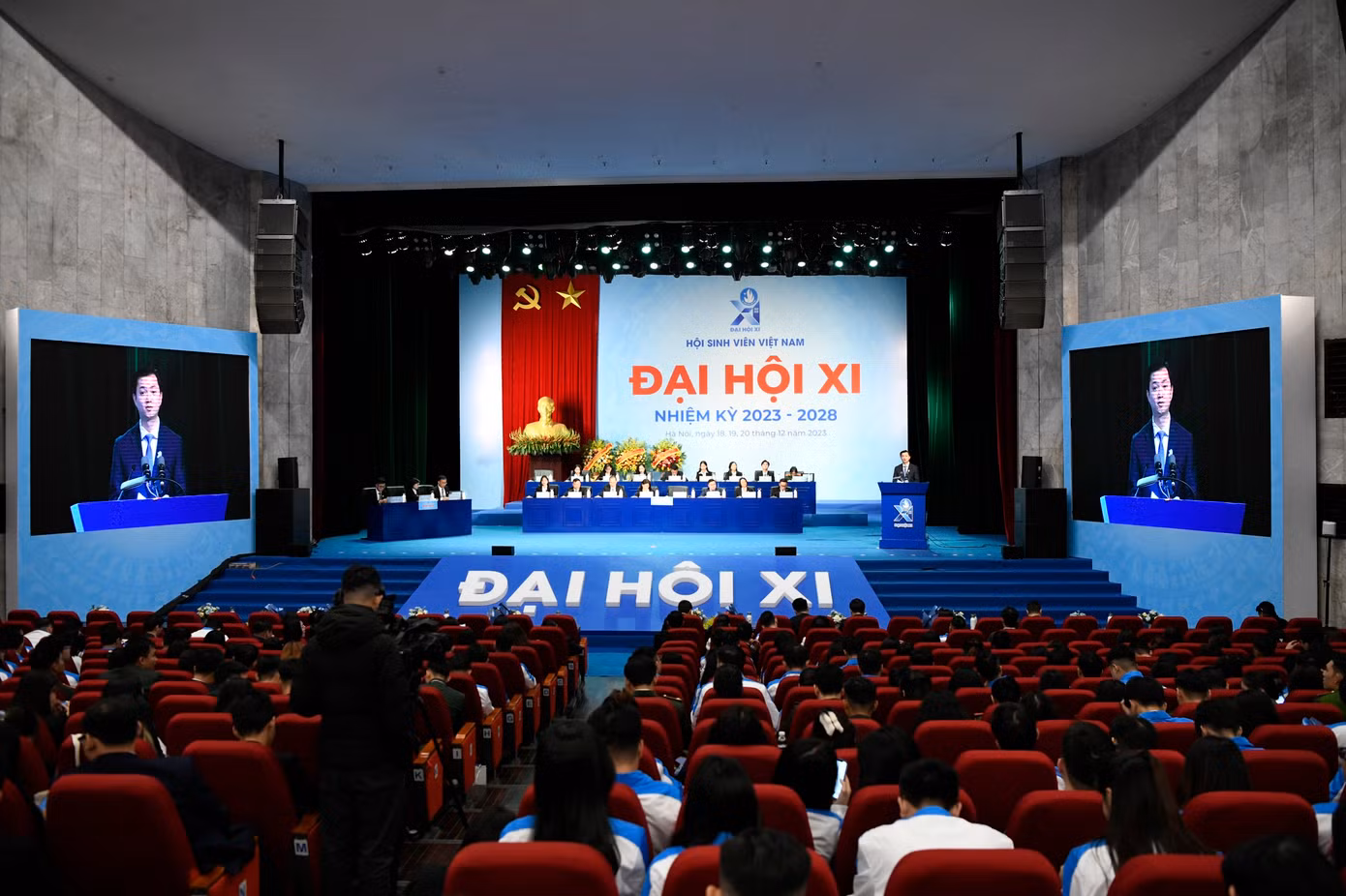 Đại hội Đại biểu Hội Sinh viên Việt Nam lần thứ XI, nhiệm kỳ 2023 - 2028 đã bế mạc, sau 2,5 ngày làm việc sôi nổi, trí tuệ, nghiêm túc, khẩn trương, với tinh thần đổi mới, trách nhiệm cao, Đại hội đã hoàn thành toàn bộ nội dung, chương trình đề ra. Ảnh: NHƯ Ý