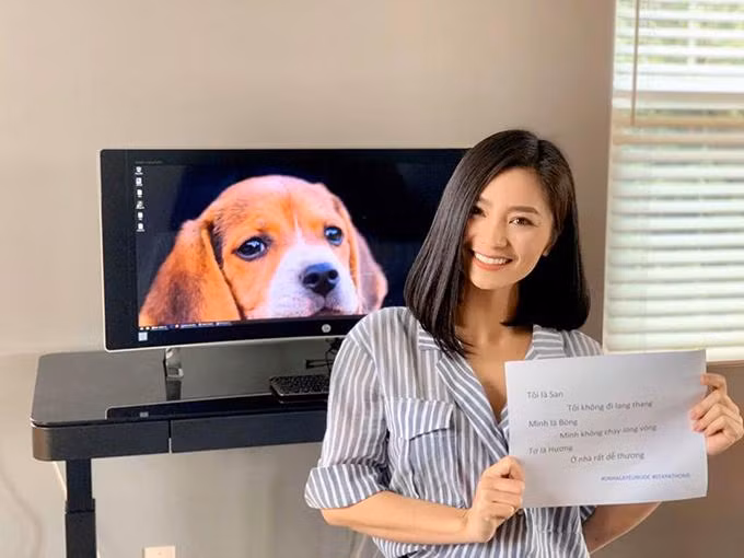 "Tôi là Hương ở nhà rất dễ thương"