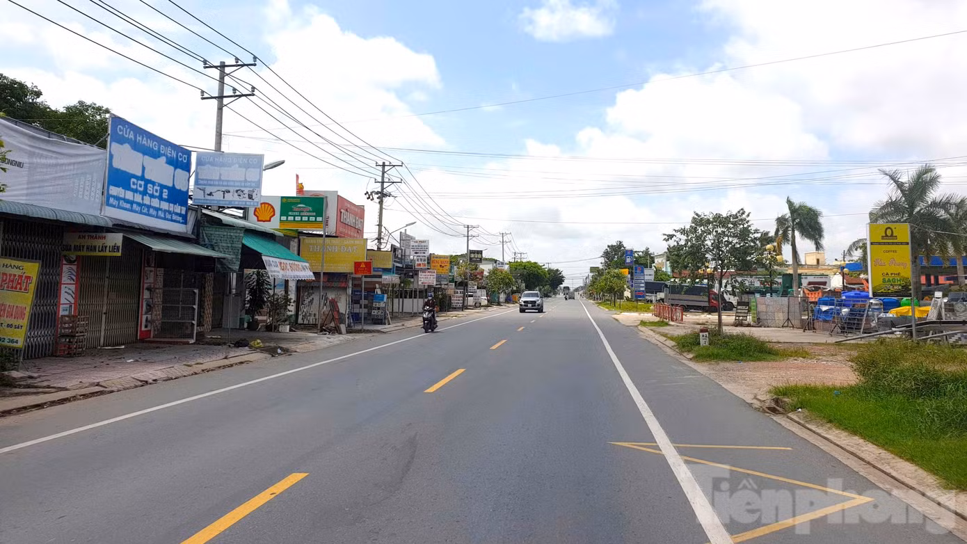 Quốc lộ 91 đi qua trung tâm Quận Thốt Nốt, TP. Cần Thơ.