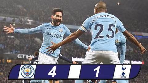Vùi dập Tottenham, Man City 'đá xoáy' M.U ảnh 2