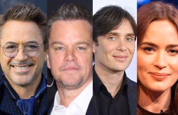 Dàn cast chính của "Oppenheimer" là 4 tên tuổi lớn của Hollywood, bao gồm: Cillian Murphy, Emily Blunt, Matt Damon và Robert Downey Jr.. (Nguồn: Internet)