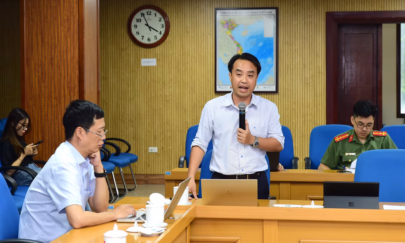 Các đại biểu phát biểu ý kiến tại hội nghị. Ảnh: Xuân Tùng