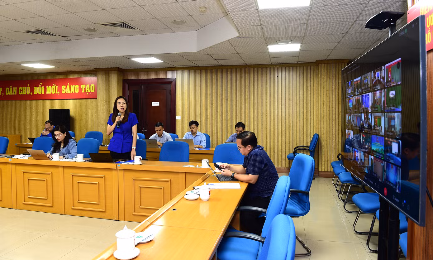 Các đại biểu phát biểu ý kiến tại hội nghị. Ảnh: Xuân Tùng