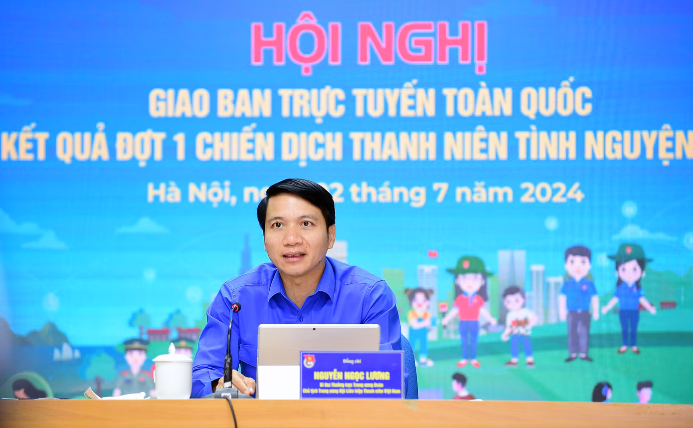 Anh Nguyễn Ngọc Lương phát biểu tại hội nghị. Ảnh: Xuân Tùng