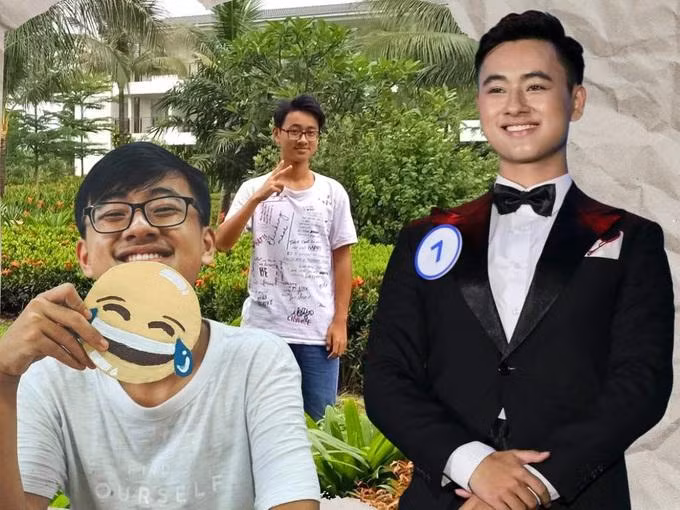 Bằng sự cố gắng và niềm tin "cái gì chưa biết thì mình học thôi", Đức Minh từ một chàng trai mặt "chi chít" mụn, tóc tai bù xù đã trở thành Nam vương Đại học Ngoại thương 2022.