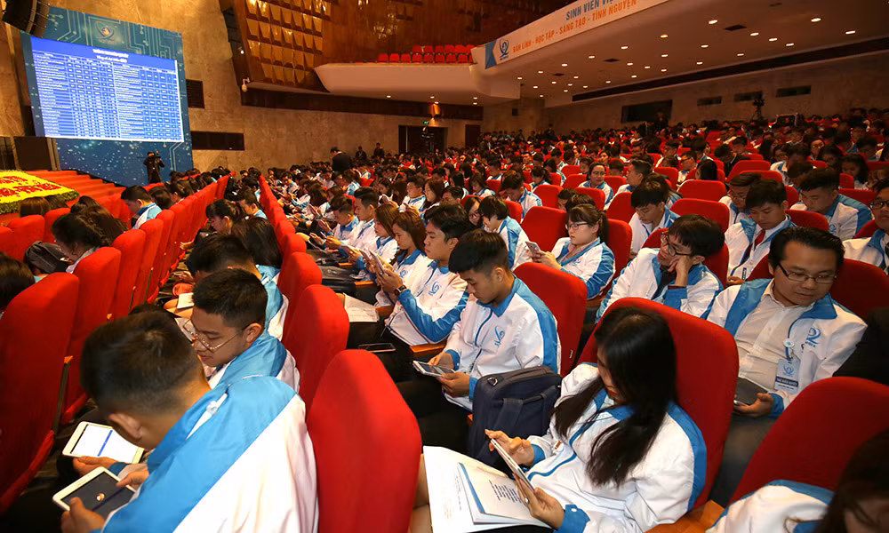 Đại hội Hội Sinh viên biểu quyết bằng công nghệ ảnh 2