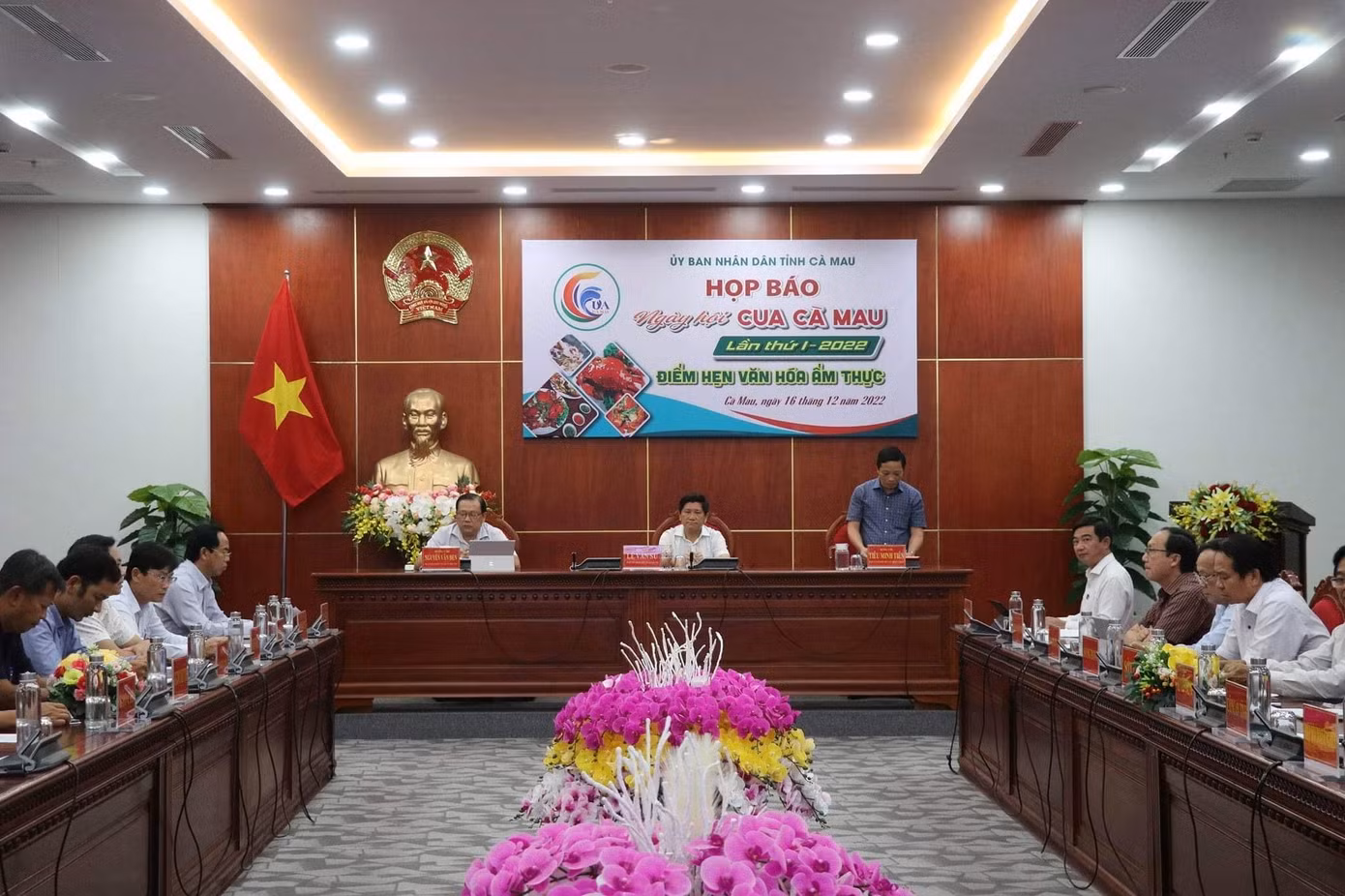 Quang cảnh họp báo.