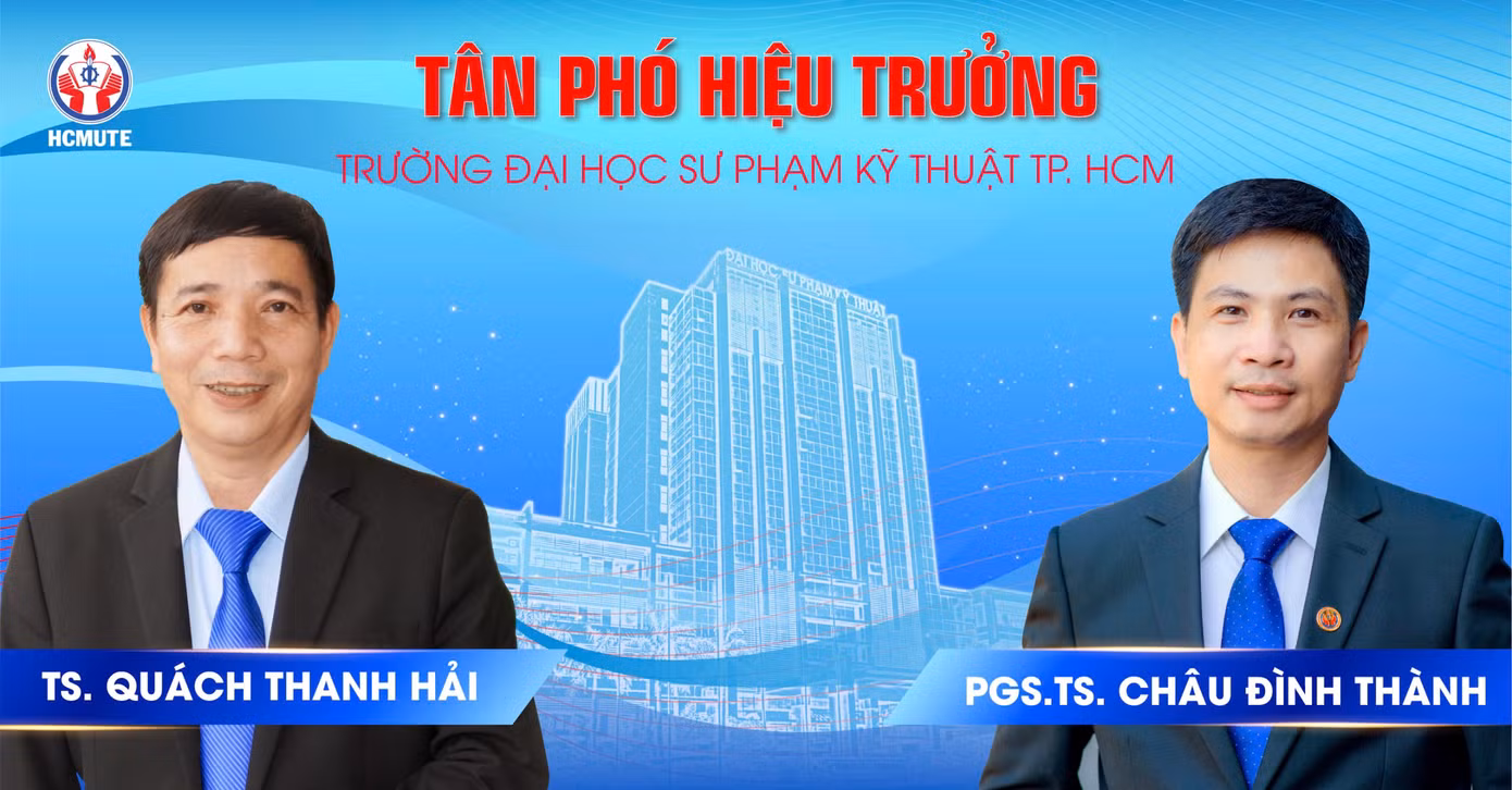 Hai tân phó hiệu trưởng của Trường ĐH Sư phạm Kỹ thuật TPHCM