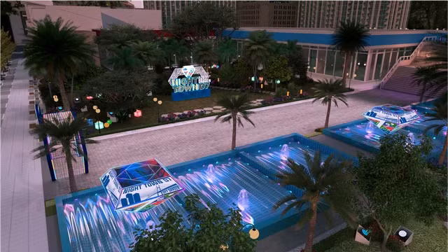 Phối cảnh Phố thương mại ẩm thực Sky Garden ở quận 7, TPHCM.
