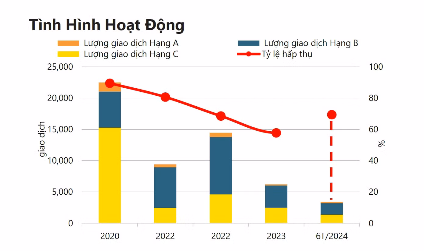 Tình hình hoạt động phân khúc căn hộ TPHCM trong 6 tháng đầu năm 2024.