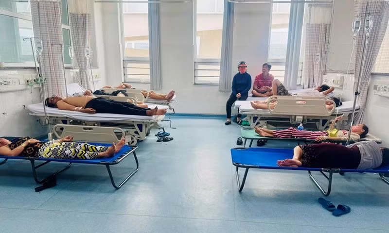 Các bệnh nhân đang điều trị ở Bệnh viện Vũng Tàu. Ảnh: Báo Bà Rịa - Vũng Tàu.