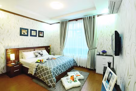 Phòng ngủ có gam màu ấm sắc tự nhiên sẽ là nơi tuyệt vời cho bạn va gia đình thư giản và hồi sức khỏe sau 1 ngày làm việc mệt mỏi, tạo thêm nguồn năng lượng cho ngày mới. 