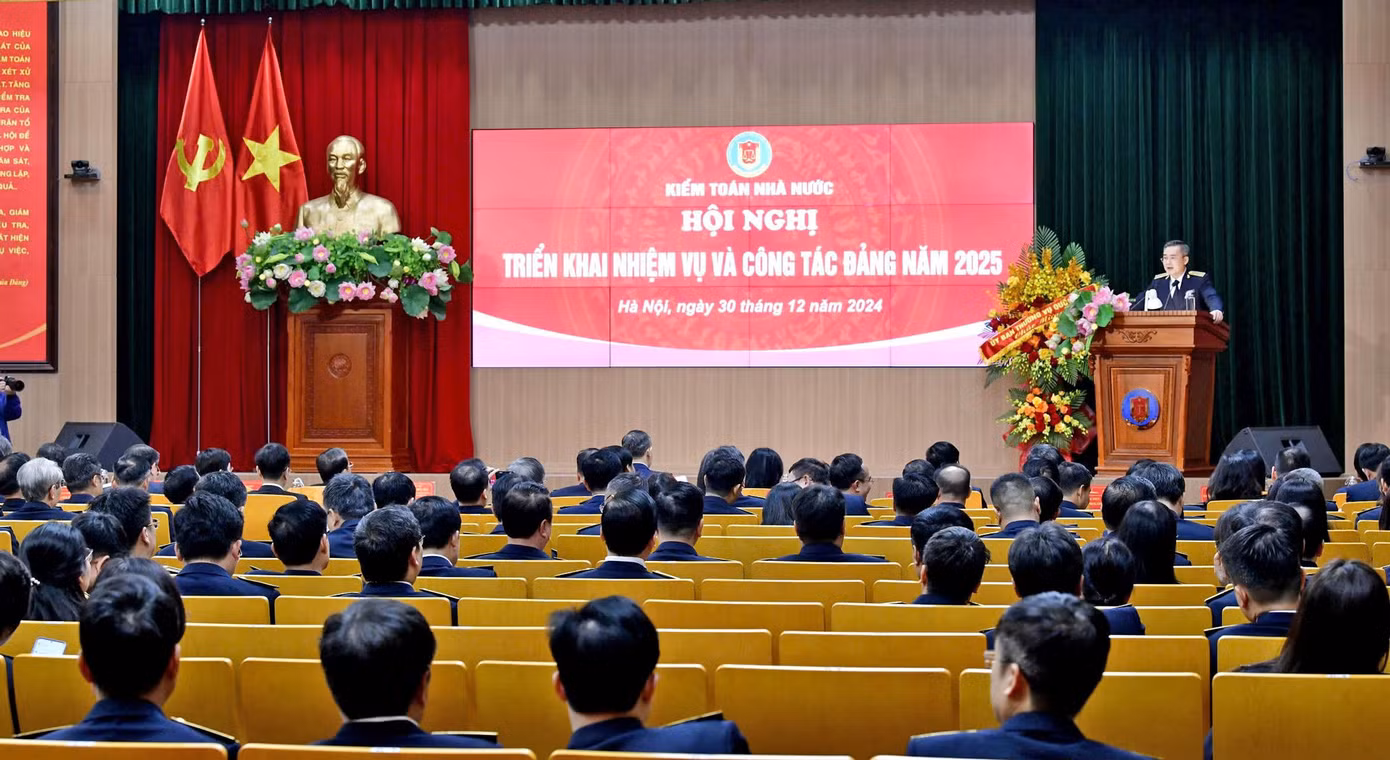 Quang cảnh hội nghị Kiểm toán Nhà nước.