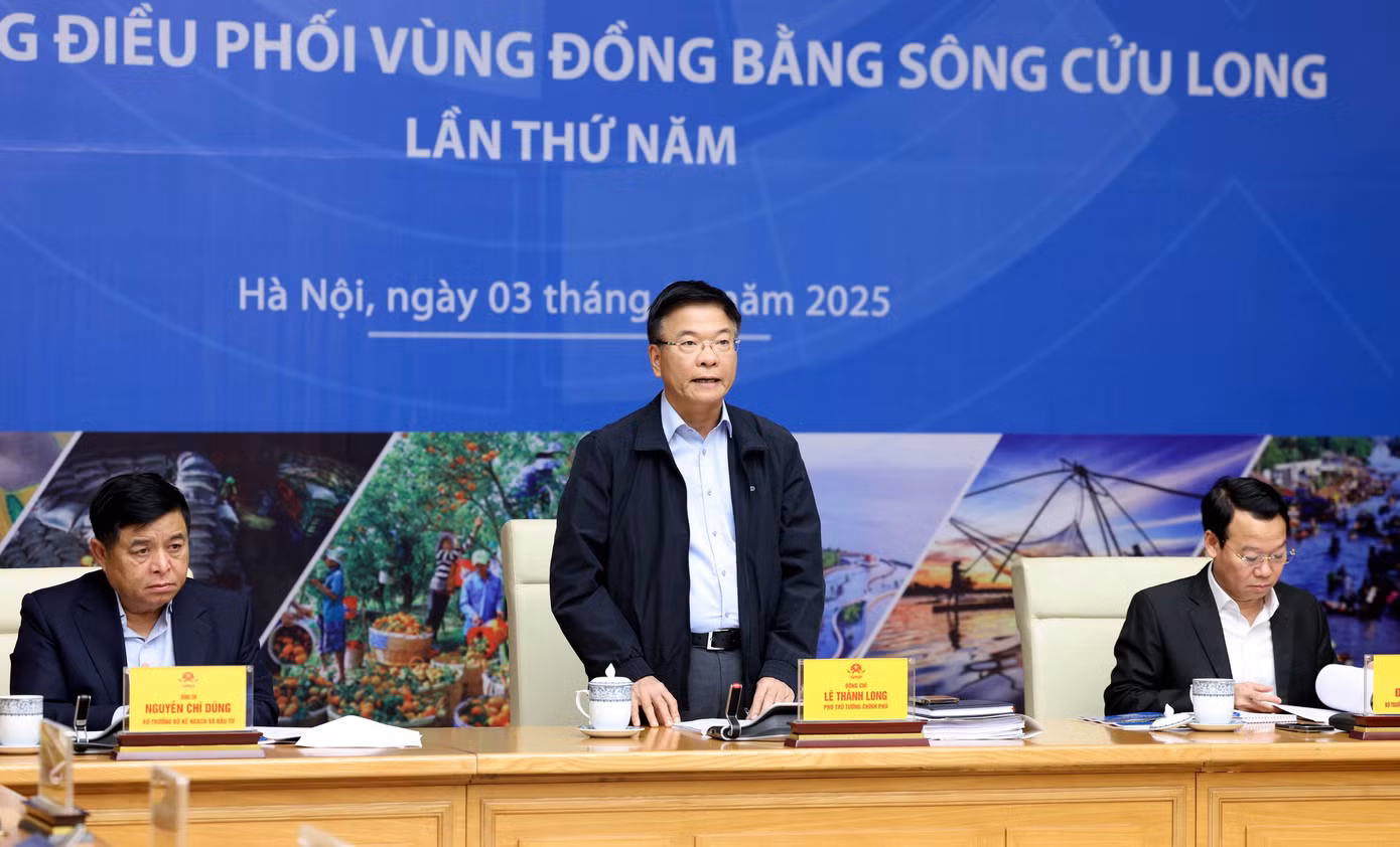 Phó Thủ tướng Lê Thành Long phát biểu tại hội nghị. Ảnh: Đức Tuân.