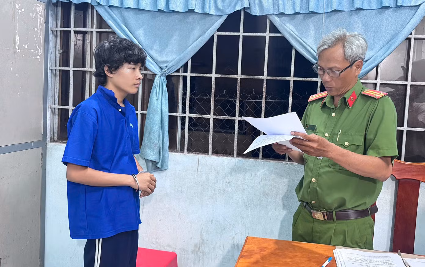 Huỳnh Tấn Tài khi bị bắt.