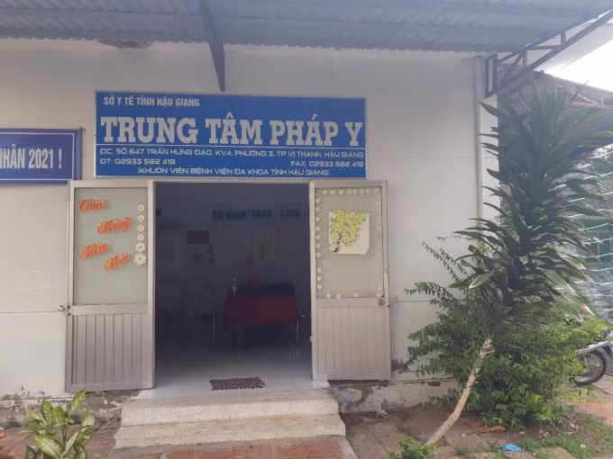 Trung tâm Pháp y thuộc Sở Y tế Hậu Giang.