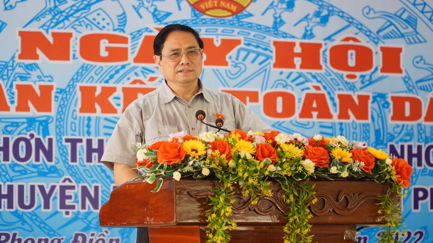 Thủ tướng Phạm Minh Chính phát biểu tại ngày hội.