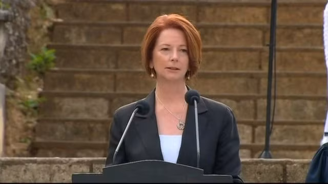 Thủ tướng Julia Gillard phát biểu tại buổi lễ
