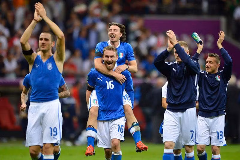 4. Italia (số lần tham dự các kỳ World Cup tính đến hết năm 2018: 18, tổng số bàn thắng ghi được: 128 bàn).