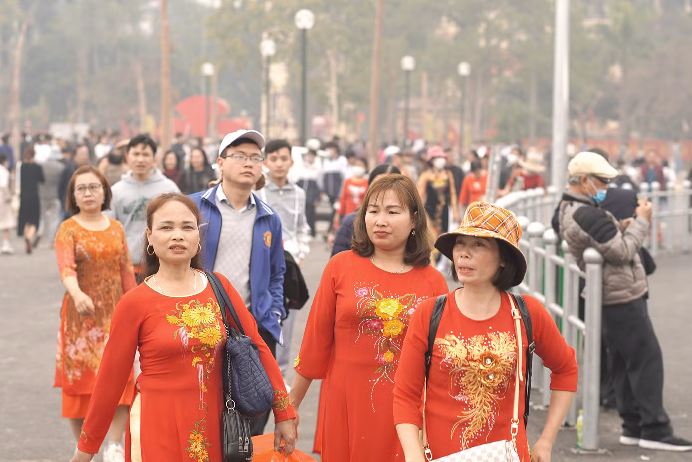 Luồng giao thông và các chiều đi bộ của du khách cũng đã được BTC chuẩn bị khoa học, hợp lý.