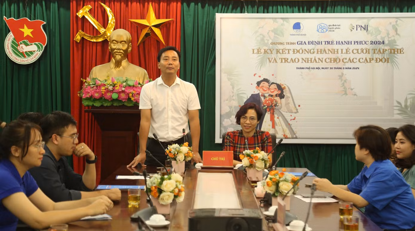 Anh Nguyễn Đức Tiến phát biểu tại chương trình. Ảnh: TĐHN